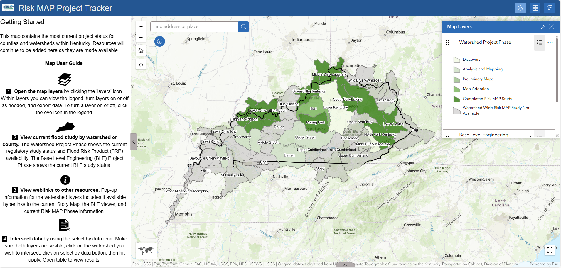 Risk Map Studies Tracker