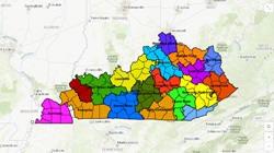 Kentucky Public Water Systems Interconnections Maps